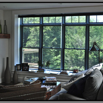 Roller shades reduce glare and maintain view