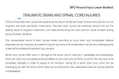 Personal Injury Attorney Bradford - BPC Personal Injury Lawyer (800) 947-1436