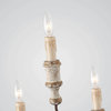LNC 8-Light Shabby-Chic French Country Retro-white Rust Chandelier