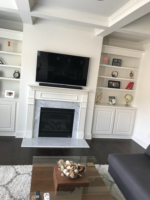 What color to paint the wall behind fireplace?