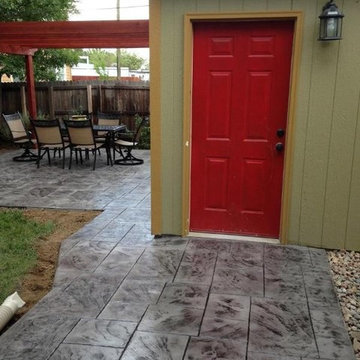 Residential Stamped Concrete Patios and Driveways