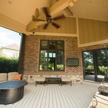 Westfield, IN Porch Addition with Retractable Screens