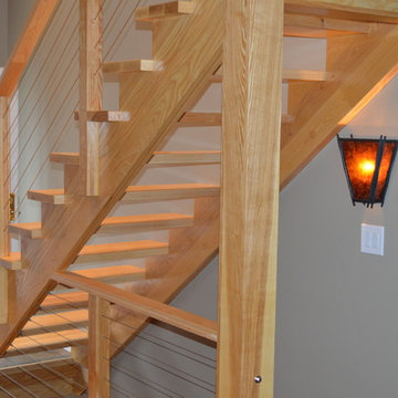 Traditional Stair Replaced with Contemporary Stair in Pewaukee