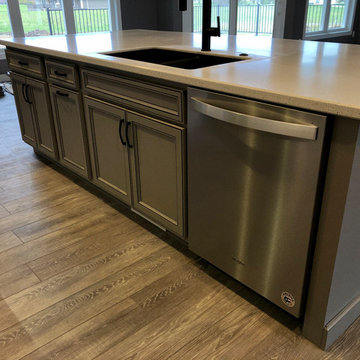 New Construction-Milan IL Koch Express Painted White Fog Black Highlights
