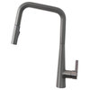 Modern Single Handle  Pull Down Sprayer Kitchen Faucet in Gunmetal