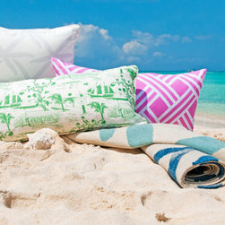 Seastar, Trellis and Toile pillows - Decorative Pillows