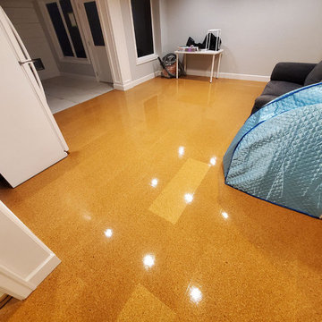 After Construction Deep Cleaning to Remove Dywall Dust Soil and Wood Chips Locat