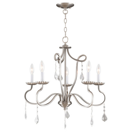 Callisto 5-Light Chandelier, Brushed Nickel