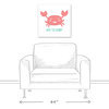 Don't Be Crabby Crab 20x20 Canvas Wall Art