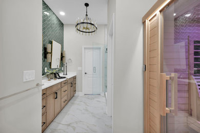 Inspiration for a contemporary bathroom remodel in Jacksonville