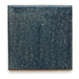 1013 Denim (Crackle and Glossy Finish) - Handmade Ceramic Tile - Tile