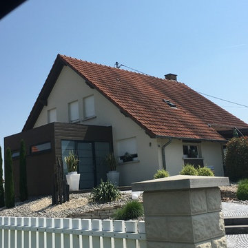 Maison agrandissement , amenagement extérieur