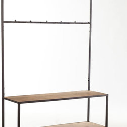 Open-Frame Hall Tree Bench - Storage And Organization