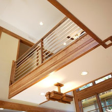 upstairs