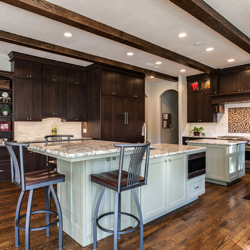 Spectacular Kitchen Remodel with double islands 6 burner gas stove Denver CO