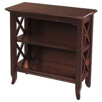 Butler Specialty Plantation Cherry 2 Shelf Low Bookcase in Cherry