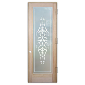 Interior Prehung Door or Interior Slab Door - Bordeaux - Douglas Fir (stain...