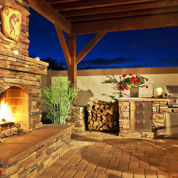 Outdoor Living Stone Veneer Fireplace - Coronado Stone Veneer