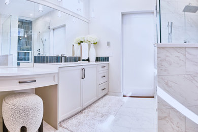 Home design - large transitional home design idea in Edmonton