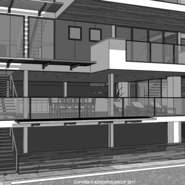 New energy efficient contemporary home - Tiburon California