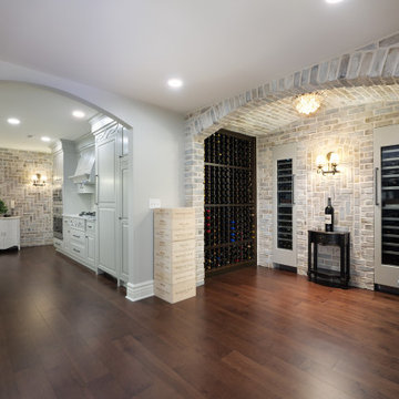 Lower Level Remodel with Bar, Kitchen and Wine Room