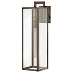 Hinkley - Hinkley 2595BU-LL Max - 1 Light Large Outdoor Wall - Simple, clean-cut, yet captivating, Max is an instMax 1 Light Large Ou Burnished Bronze Cle *UL: Suitable for wet locations Energy Star Qualified: n/a ADA Certified: n/a  *Number of Lights: 1-*Wattage:100w Incandescent bulb(s) *Bulb Included:No *Bulb Type:Incandescent *Finish Type:Burnished Bronze
