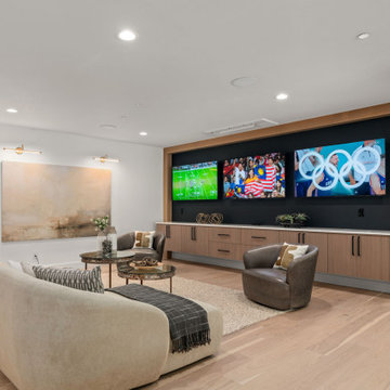 Trio of TVs Viewing Area