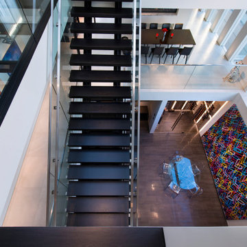 Georgina Avenue Santa Monica modern home open central volume