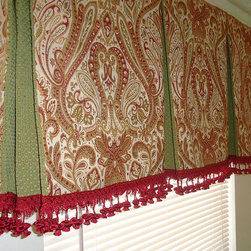 Custom Box Pleat Valance on a Board - Select From 500+ Fabrics - Valances