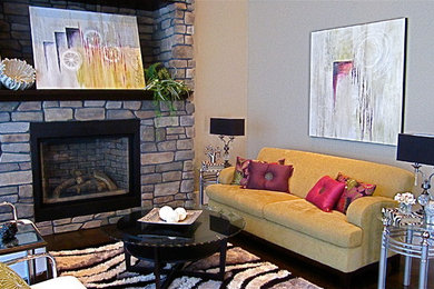 Inspiration for a contemporary living room remodel in Vancouver