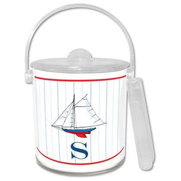 Ice Bucket Sailboat Single Initial, Letter I