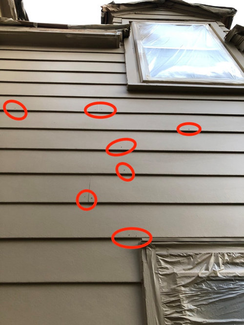 James Hardie Lap Siding - Post Installation Questions on Appearance