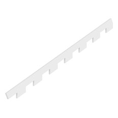 6"H x 1"P x 93 7/8"L Monroe Dentil Trim, 6/12 Roof Pitch Left