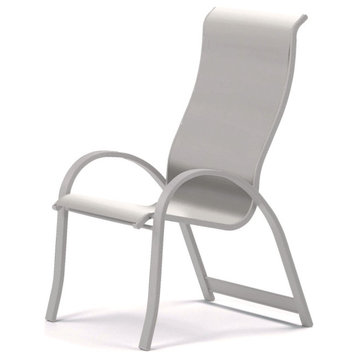 Aruba II Sling Supreme Height Arm Chair, Textured White/Red, Textured White, Whi