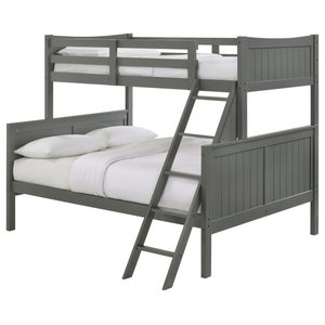 Allentown Twin Over Bunk Bed With, Allentown Twin Over Twin Bunk Bed White