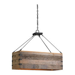 Currey and Company Billycart 3 Light Chandelier in Blacksmith/Natural - Products