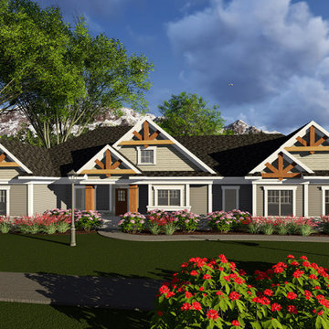 Craftsman Ranch Plan #57216