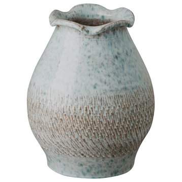 Coastal Splash Scallop Vase