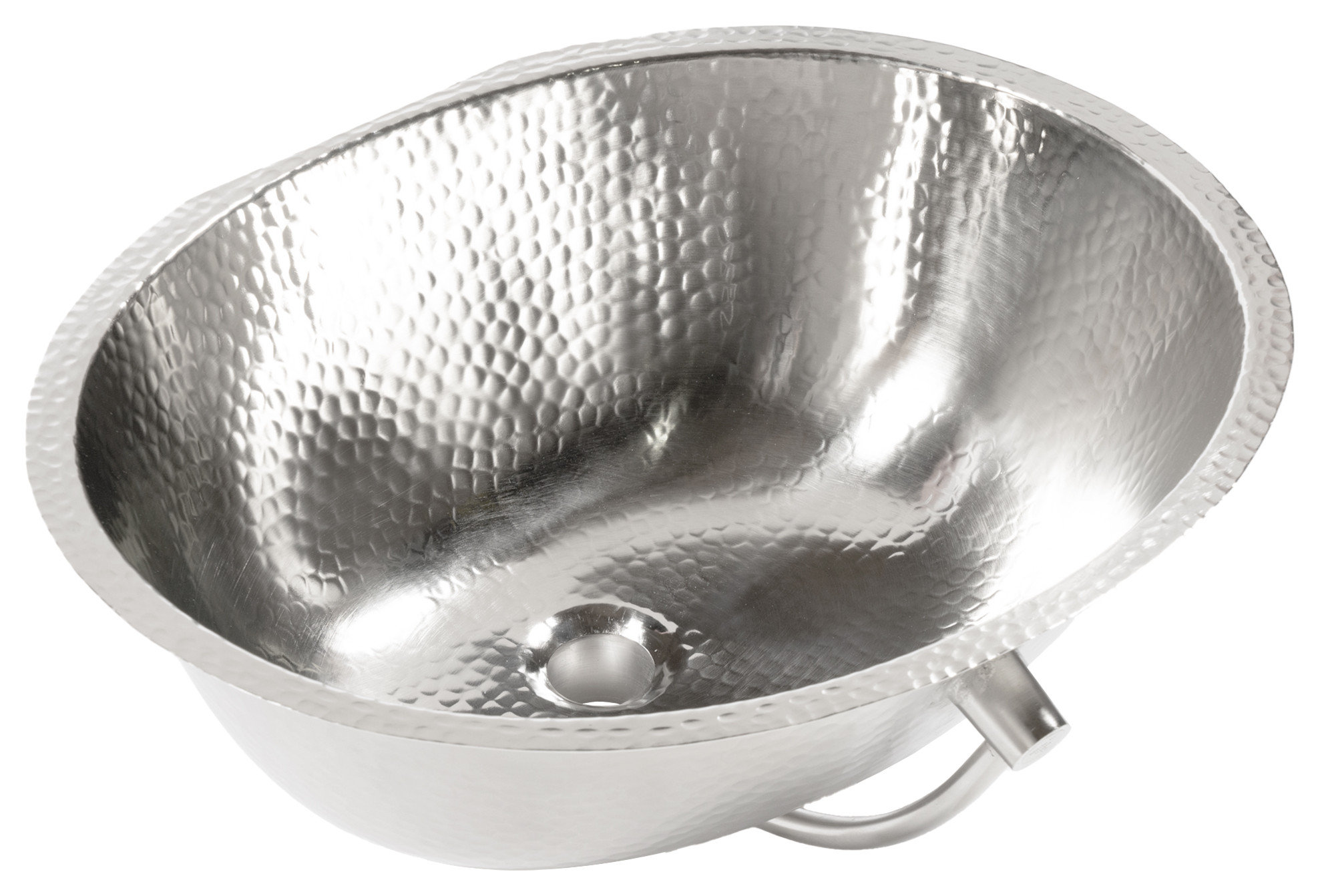 Freud Nickel 19" Oval Undermount Bath Sink with Cantara Faucet Kit