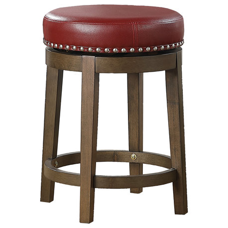 Josie 24" Round Swivel Stool, set of 2