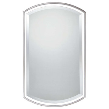 Bellevue QZMIR1291 Deuel 35" x 21" Rectangular Decorative Mirror - Brushed