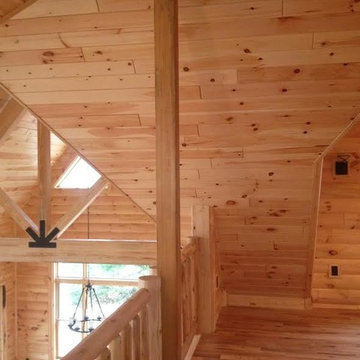interior pictures of log paneling, and log siding