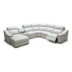 Sabrina Leather Sectional - Sectional Sofas