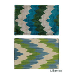 Velvet Ikat Pillow Cover - Decorative Pillows