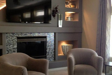 Family room - contemporary family room idea in Phoenix