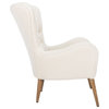 Safavieh Couture Brayden Contemporary Wingback Chair Off White