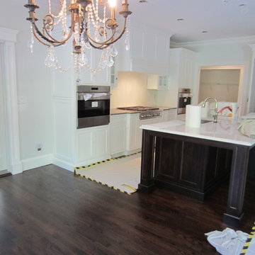 Fort Salonga Red Oak stained Dark Walnut and Satin Oil based poly