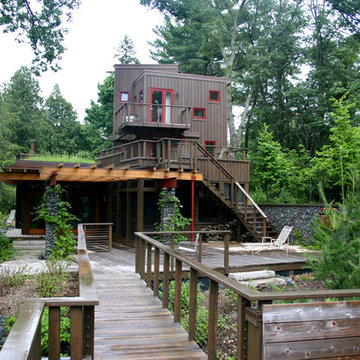 Transitional Riverfront Cabin