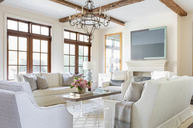 Inspiration for a timeless family room remodel in Houston