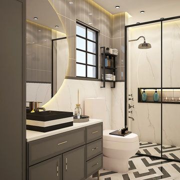 Classical Master Bathroom Design in Karachi